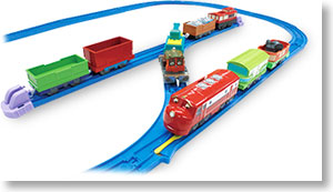 Chuggington Plarail Wilson and Calley with Freight Cars Set (9-Car Set) (Plarail)