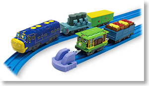 Chuggington Plarail Brewster and Zephie with Freight Cars Set (5-Car Set) (Plarail)
