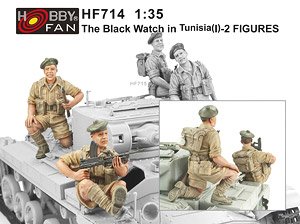 Black Watch regiment in Tunisia 1 (2figures) (Plastic model)