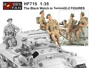 Black Watch regiment in Tunisia 2 (2figures) (Plastic model)