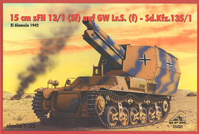 Sdkfz135/1 sFH13 Self-Peopelled Howitzer `Lorraine Schlepper` (Plastic model)