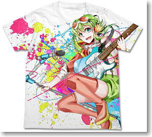 Megpoid 100％GUMI宣言！ 100％GUMI宣言フルグラフィックTシャツ WHITE L (キャラクターグッズ)