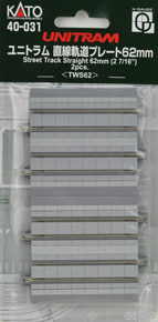 Unitram Street Track Straight Plate 62mm (2 7/16``) < TWS62 > (2pcs.) (Model Train)