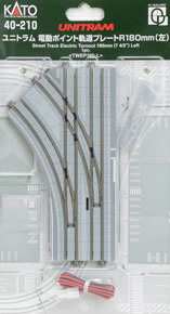 UNITRAM Street Track Electric Turnout 180mm (7 4/5``) Left < TWEP180-L > (1pc.) (Model Train)