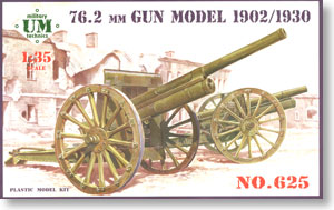 Russia M1902 76.2mm Gun Model 1902/1930 (Plastic model)
