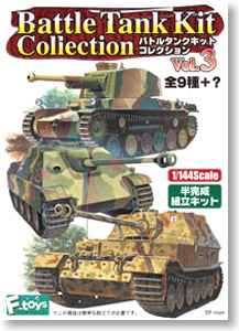 Battle Tank Kit Collection Vol.3 (Set of 10 / Pre-colored Unassembled kit) (Shokugan)