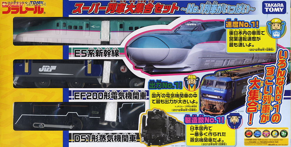スーパー列車大集合セット ～No.1列車がいっぱい～ (9両セット) (プラレール) 商品画像1