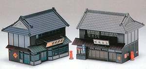 商家 入母屋 (2棟入) (組み立てキット) (鉄道模型)
