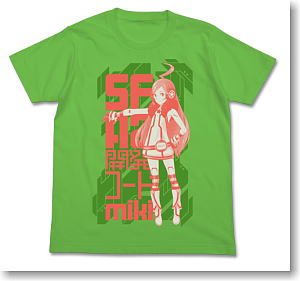 SF-A2 開発コード miki SF-A2開発コードmikiTシャツ BRIGHT GREEN S (キャラクターグッズ)