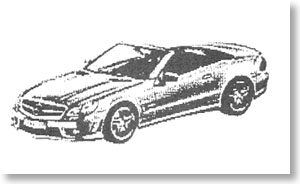 メルセデスベンツ SL65 AMG (R230) イリジウムシルバー (ミニカー)