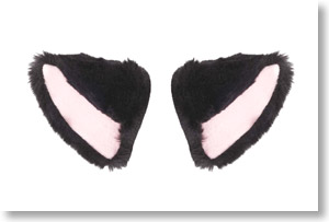 necomimi Dress-up parts (Left and Right Set) Black ear (Completed)