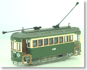 (N) ダブルルーフ 2軸木造路面電車ボディーキット (組み立てキット) (鉄道模型)