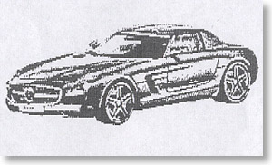 メルセデスベンツ SLS AMG クーペ イリジウムシルバー (ミニカー)