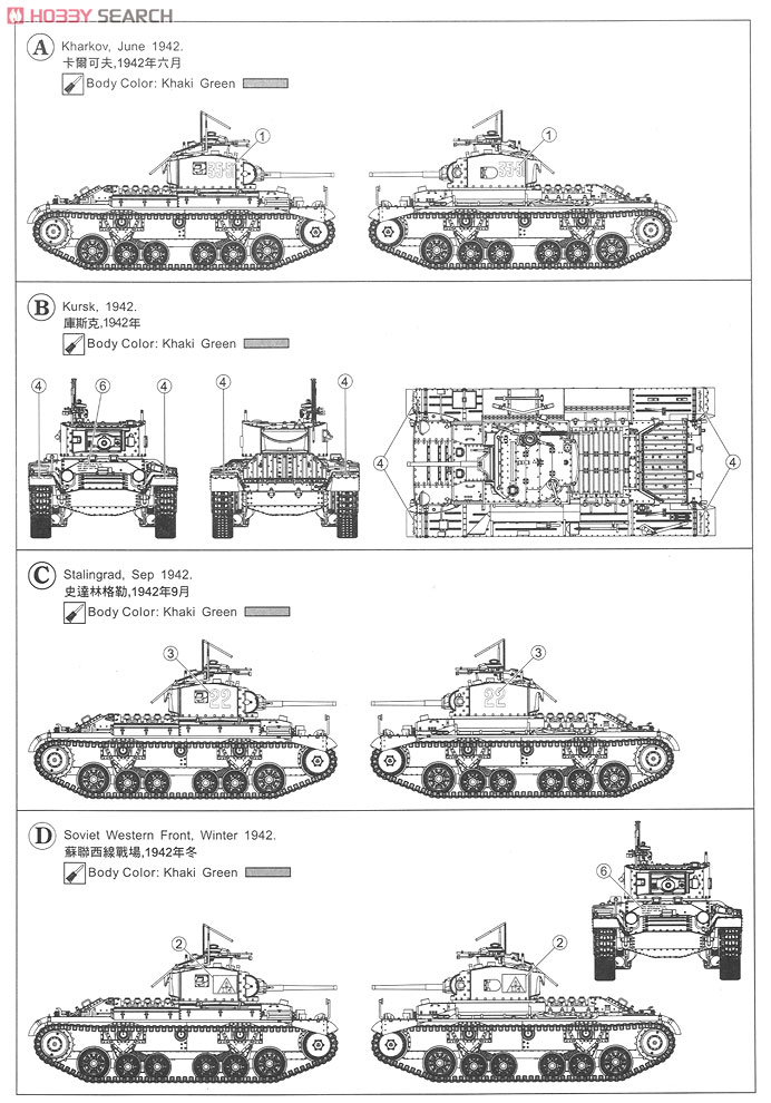 Valentine Mk.IV Soviet Army Version (Plastic model) Color2