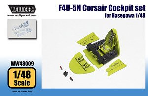 F4U-5N Corsair Cockpit Set (for Hasegawa 1/48) (Plastic model)