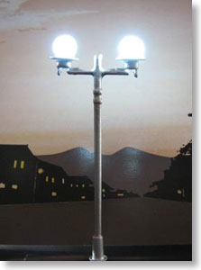 LED街路灯 (蛍光色) 昭和の街並バージョン Sサイズ (6V仕様) (1本入) (鉄道模型)