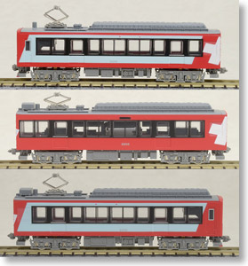 箱根登山鉄道 2000形 “グレッシャー・エクスプレス塗装” (3両セット) (鉄道模型)