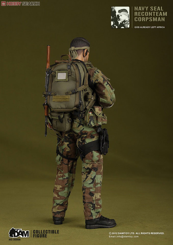 DAMTOY 1/6 米海軍特殊部隊 リーコンチーム コープスマン (DAM93008) (ドール) 商品画像5