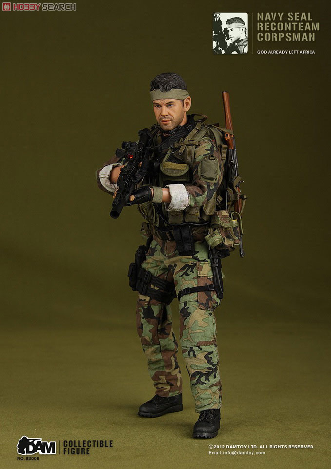 DAMTOY 1/6 米海軍特殊部隊 リーコンチーム コープスマン (DAM93008) (ドール) 商品画像6