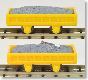 保線用トロッコ バラスト運搬車 (バラスト2個付) (2両セット) (鉄道模型)