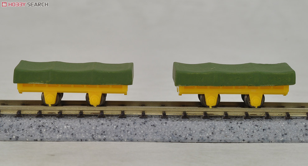 保線用トロッコ バラスト運搬車 (カバーシート付) (2両セット) (鉄道模型) 商品画像1