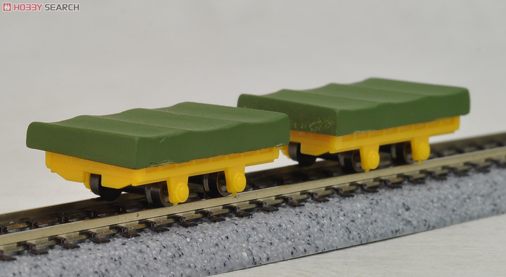 保線用トロッコ バラスト運搬車 (カバーシート付) (2両セット) (鉄道模型) 商品画像3