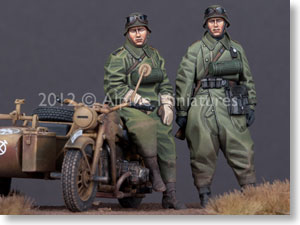 独 オートバイ兵セット (プラモデル)