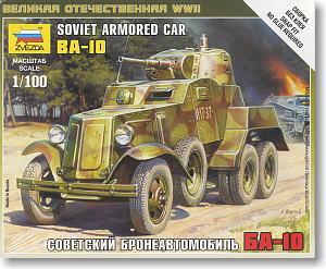 BA-10 Soviet Armoured Car (Plastic model)