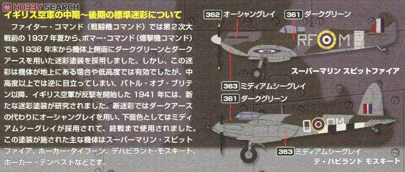 WWII イギリス空軍機中・後期 標準塗装色セット (塗料) 商品画像2