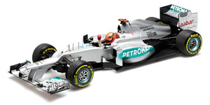 メルセデス AMG ペトロナス F1チーム W03 ヨーロッパGP 第3位 2012 限定2093pcs (ミニカー)