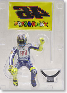 フィギュア V.ロッシ ミサノ モトGP 2009 `フラッグ` (ミニカー)