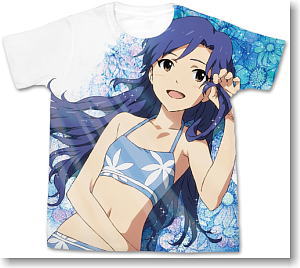 The Idolmaster Kisaragi Chihaya Full Graphic T-shirt White XL (Anime Toy)