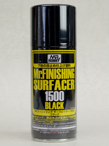 B526 Mr.フィニッシングサーフェイサー1500 (ブラック) (スプレー) (170ml) (下地材)