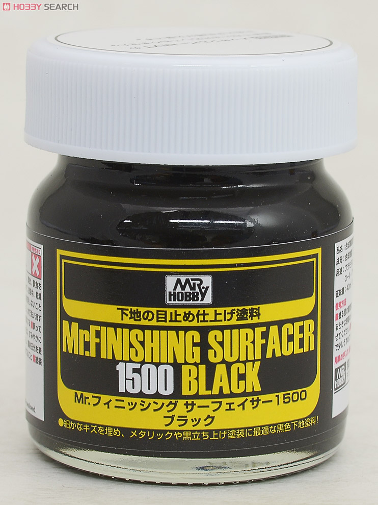 SF288 Mr.フィニッシングサーフェイサー1500 (ブラック) (ビン入り) (40ml) (下地材) 商品画像1