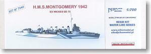 英海軍 タウン級 駆逐艦 5型 モントゴメリー 1942 (プラモデル)