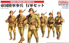Imperial Army Soldier Marching Set (6 Figures) (Plastic model)