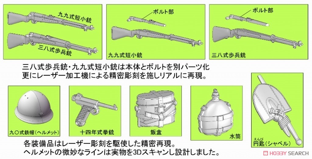 帝国陸軍歩兵 行軍セット (6体入り) (プラモデル) その他の画像6