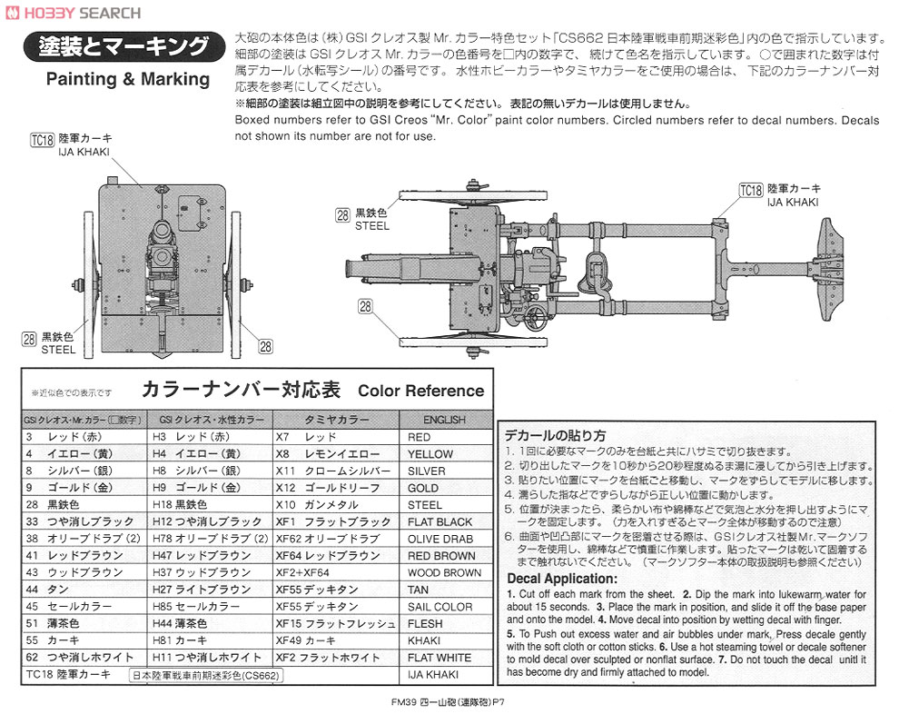 Imperial Army Type 41 75 mm Mountain Gun `Regiment Gun` (Plastic model) 塗装1