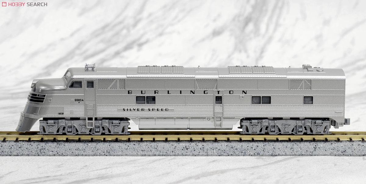 EMD E5A CB&Q `Silver Speed` (Without Bogie Skirt) (Silver) #9911A (Model Train) Item picture1