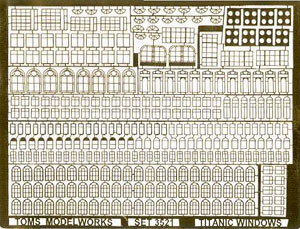 Window Frame for Titanic Photo-Etched Parts (Plastic model)