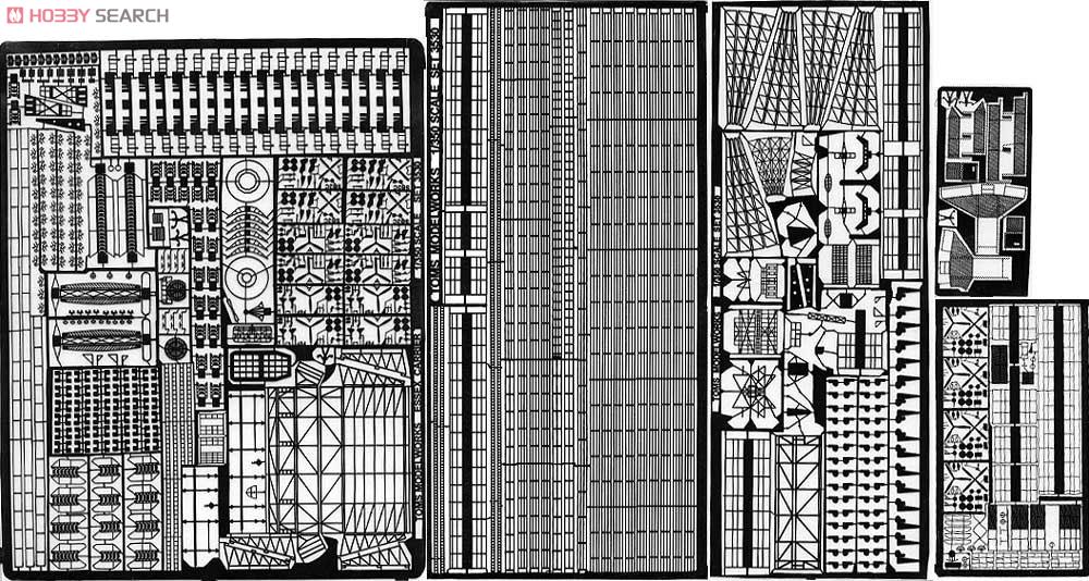 米海軍空母エセックス級用 エッチングパーツ (プラモデル) その他の画像1