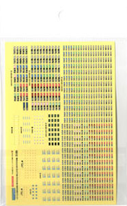[ 6812 ] Rollsign Sticker for Tobu Series 50000 (Type 50070/50090) (for 6-Car) (Model Train)