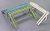 Pre-colored Footbridge (light Green) (Unassembled Kit) (Model Train) Other picture1