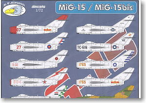 [1/72] MiG-15 Fagot For each Air Force deployments (Decal)