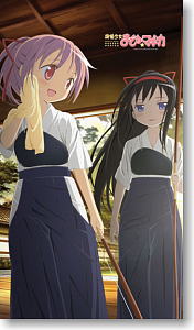 Puella Magi Madoka Magica the Movie Multi Tapestry Madoka & Homura (Anime Toy)