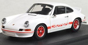 Porsche 911 Carrera RS 2.7 1973 ホワイト/レッドストライプ (ミニカー)