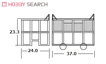 1/80 9mm 台湾 甘蔗車後期形 (機械積) (サトウキビ輸送用トロッコ) 3両1組キット (3両・組み立てキット) (鉄道模型) 解説1