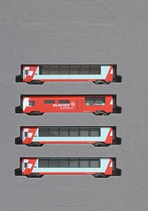 Glacier Express Four Car Additional Set (Add-On 4-Car Set) (Model Train)