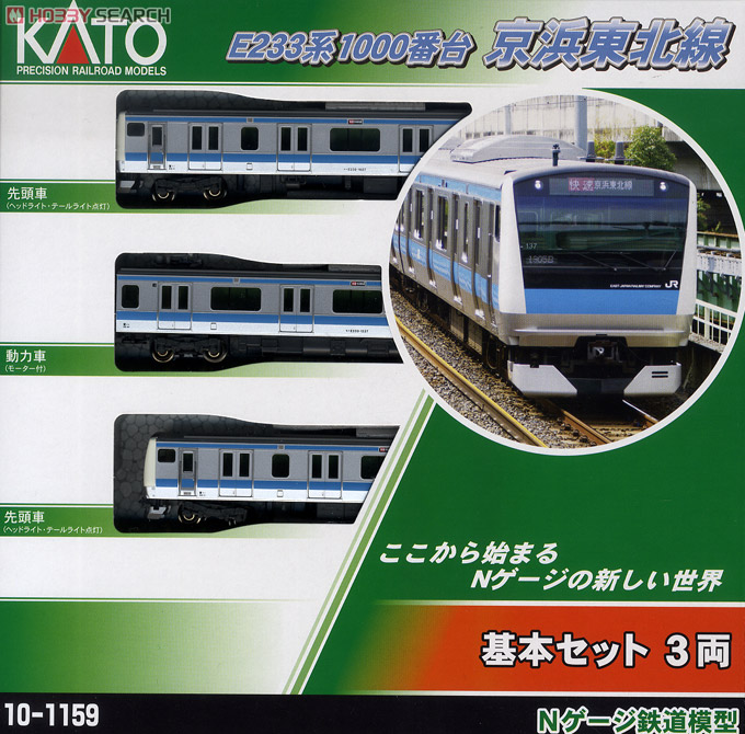 E233系1000番台 京浜東北線 (基本・3両セット) (鉄道模型) パッケージ1