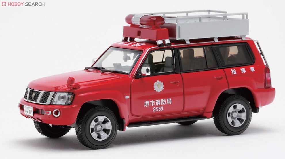 日産 サファリ GRAN ROAD LIMITED (Y61) 2004 大阪府堺市消防局指揮車両 (ミニカー) 商品画像1